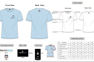 design fashion tech pack flat sketch clothing tech pack flat sketch