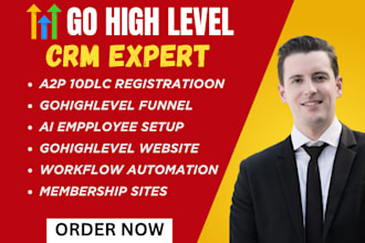 do a2p 10dlc registration, gohighlevel sales funnel, ai employee, ghl website