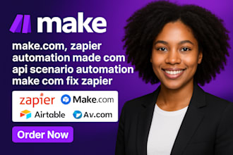 make com, zapier automation made com api scenario automation make com fix zapier