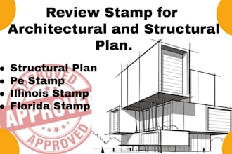 review, stamp, architectural plan, structural plan, pe stamp, USA, florida stamp
