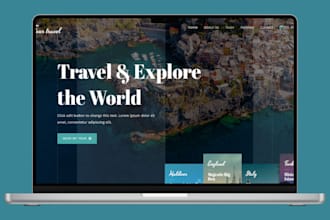 build travel agency website tourism tour vacation website travel booking website