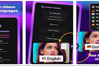 ai video generator app, ai translator app, ai dubbing app, ai voiceover app