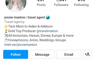 craft a clean and captivating instagram bio or social media caption that