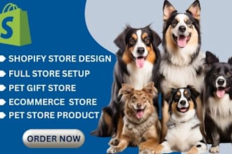 design pet shopify dropshipping store