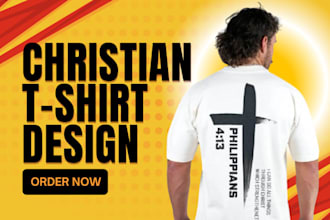 design custom christian tshirt design for you