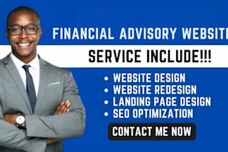 design financial advisor website tax website financial website finance website