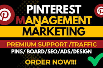 be your pinterest  manager for SEO and marketing ads