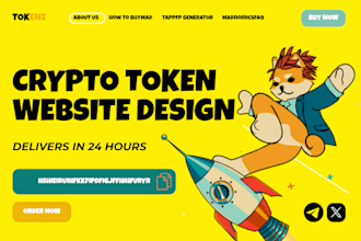 crypto meme coin website crypto token website crypto meme website ico website