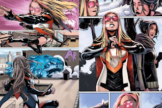 do graphic novel illustration comic book cover marvel superhero comic book nsfw