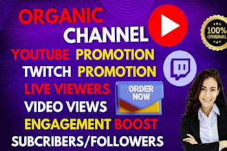 do twitch channel promotion and advertising to youtube promotion bring live