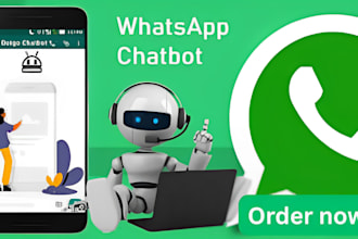 develop whatsapp chatbot business automation, lead generation, ecommerce support