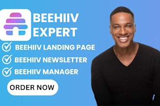 design beehiiv newsletter beehiiv landing page beehiiv manager, ai newsletter