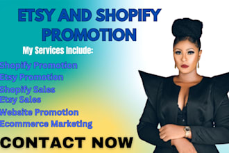 do shopify promotion etsy promotion to boost shopify, etsy sales