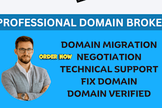be your domain manager, domain agent, domain broker, domain researcher