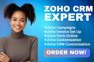 automate set up zoho CRM zoho one mail books creator