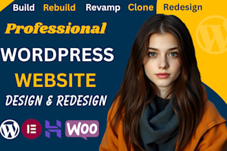 design redesign build rebuild revamp copy clone or duplicate wordpress website