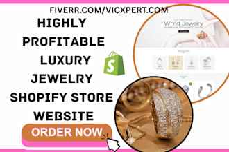 create jewelry website beauty shopify design jewelry retouching fashion website