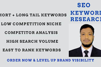 do SEO keyword inquire about and competitor investigation