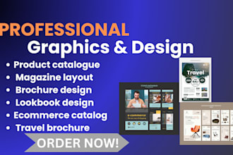 design product catalog, catalogue, magazine layout, brochure