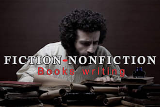 ghostwrite a nonfiction book, science fiction sci fi story
