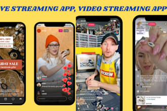 develop live streaming app video streaming app live streaming website