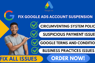 setup reactivate fix google merchant center suspension or misrepresentation