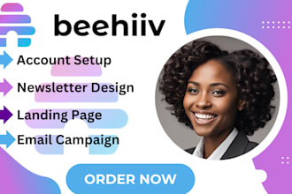 design beehiiv newsletter, landing page, beehiiv expert beehiiv