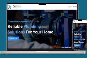 design roofing website plumbing website construction, hvac, contractor website