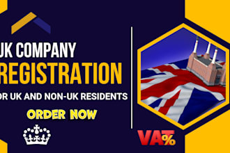 register your UK ltd company with companies house, vat, utr and eori setup