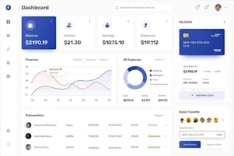 do UI UX design for web app, mobile app, dashboard, saas in figma or xd