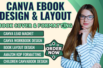 children book canva ebook design canva lead magnet workbook design formatting