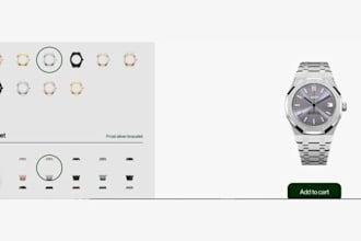 setup custom 2d 3d watch configurator with zakeke or kickflip on shopify