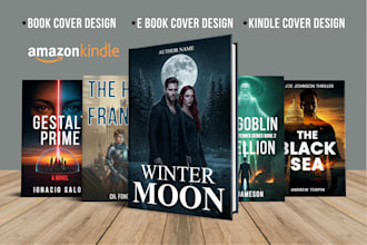 design a book cover, kindle ebook cover or kdp book cover for amazon