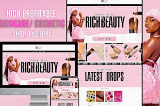 design skincare shopify store skincare store beauty website skincare website