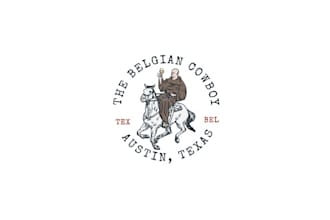 design awesome belgian cowboy logo