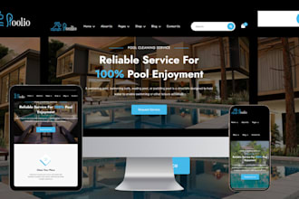 swimming pool website pool cleaning service website construction pool website