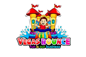 design bounce house rental logo