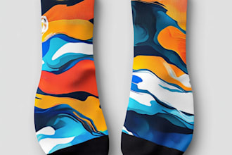 draw a unique socks design