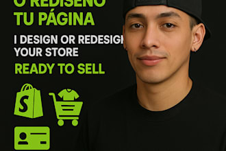 diseñaré tu tienda shopify profesional, optimizada para ventas
