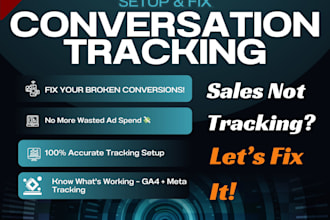 set up meta facebook pixel conversion API, google analytics, conversion tracking