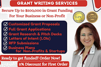 do grant writing, grant proposal, grant writer and business plan for nonprofit