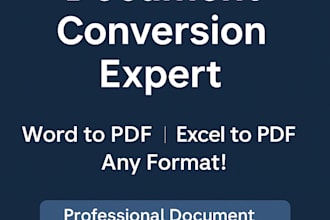 convert word to PDF, excel to PDF, and handle all document conversion