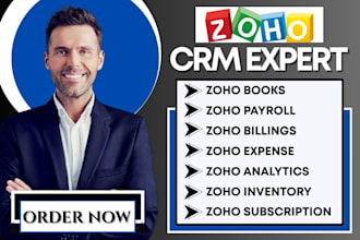 setup zoho books inventory payroll subscription billings expense analytics