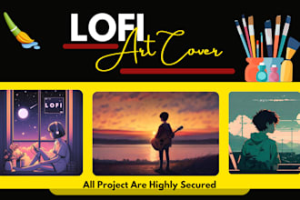 make you a lofi hiphop art cover album music for your spotify cover