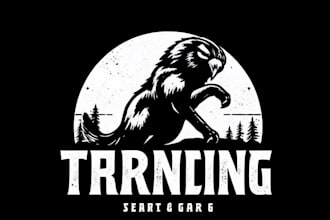 create animal linocut tshirt design for brand