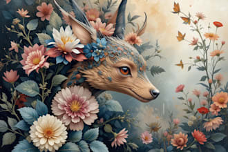 make any floral, animal or botanical art