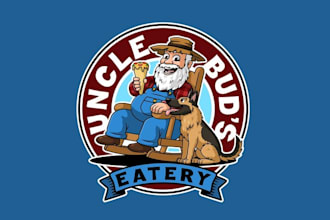 design fun sandwich pizza roll shop logo