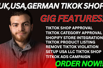 setup germany tik tok shop, german tiktok shop france spain usa llc tiktok shop