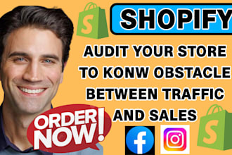 shopify store audit for SEO, cro, performance fix, redesign, and optimization
