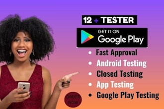 provide 12 tester or 20 tester for goggle play console tester